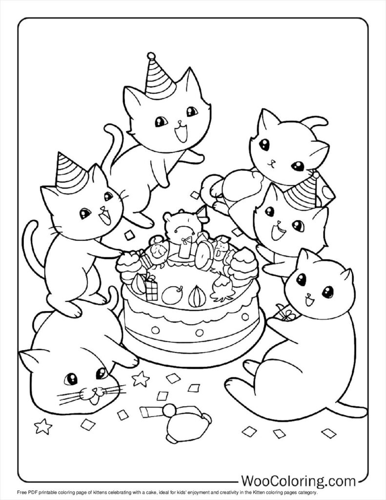 printable kitten coloring pages