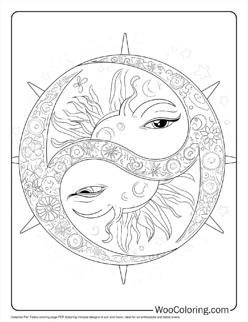100 Tattoo Coloring Pages Free PDF To Print Woo Coloring