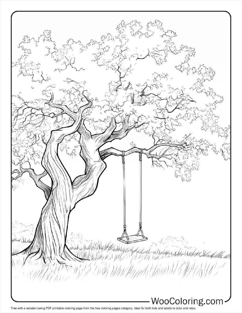 tree coloring pages