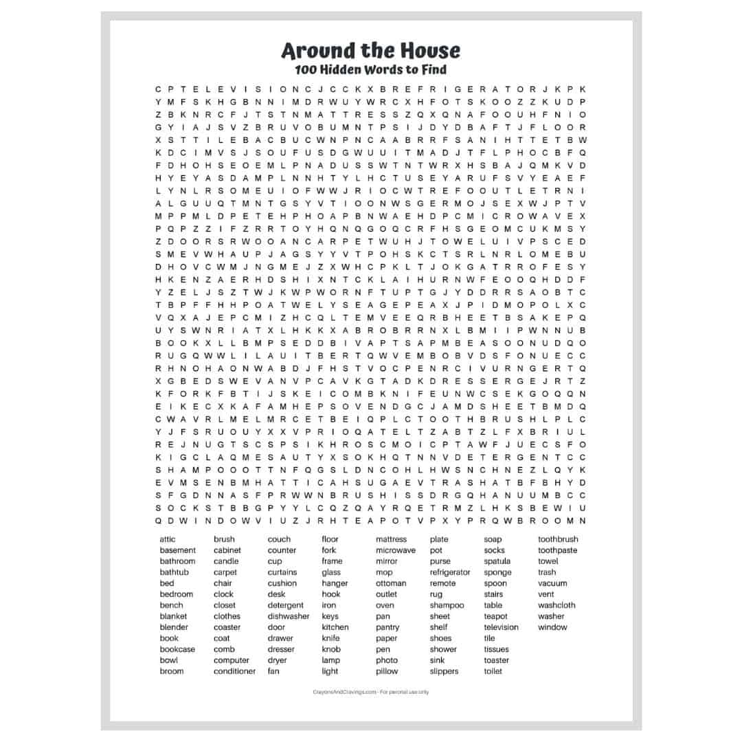word search pdf printable
