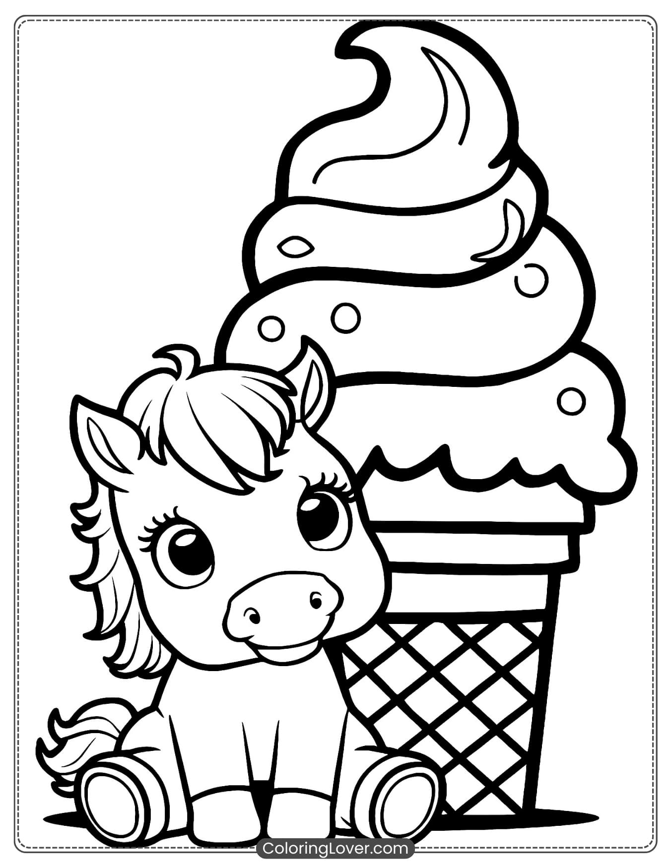 horse coloring sheets