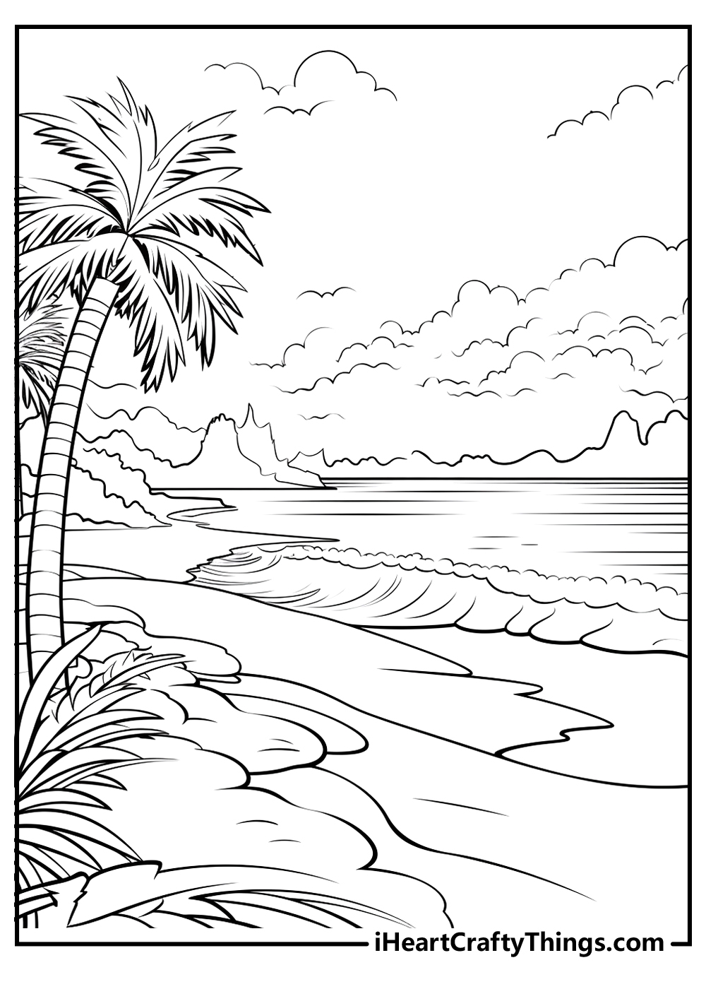 landscape coloring pages