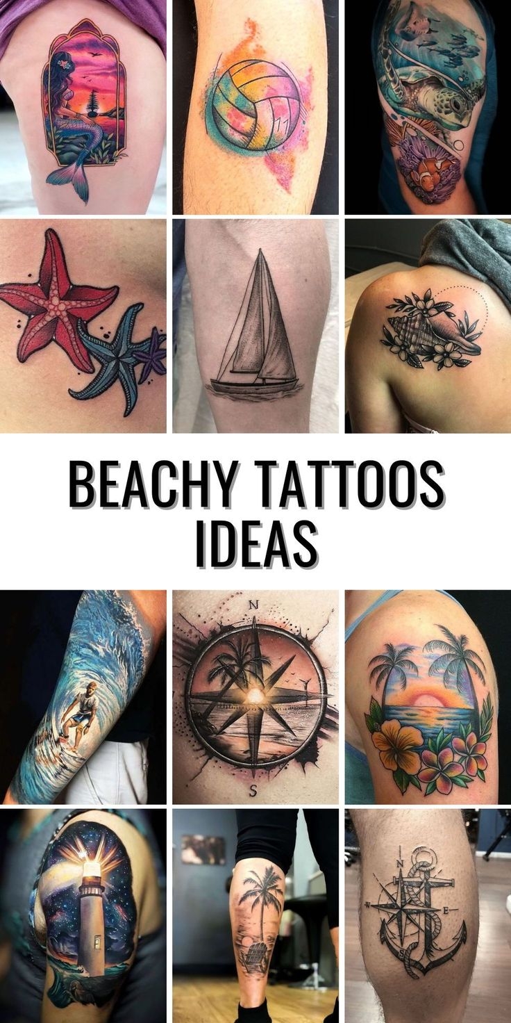 beach tattoo ideas