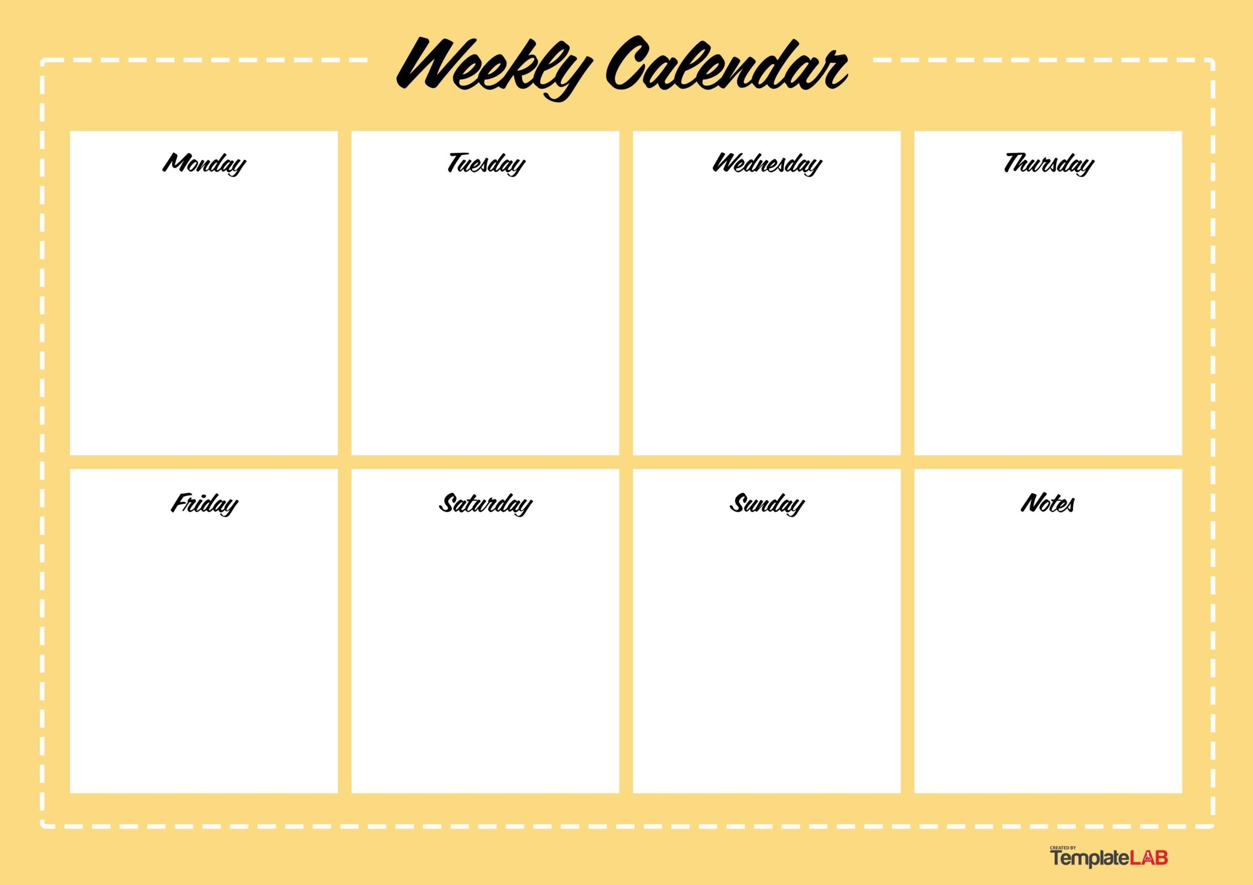 7 day weekly planner printable pdf free download