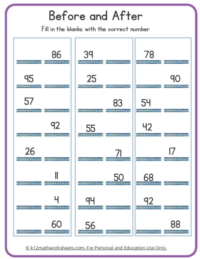 1st grade printable worksheets