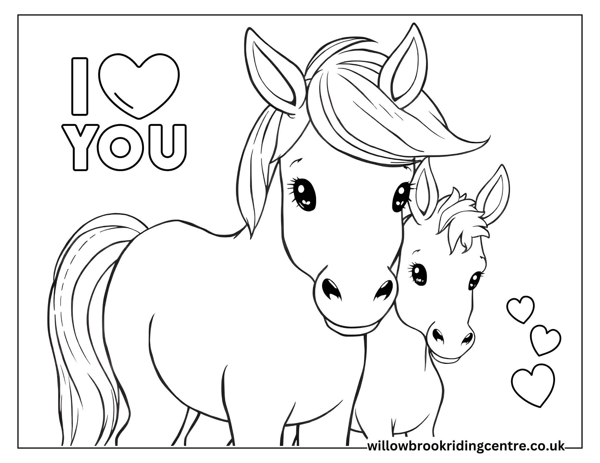 horses coloring pages