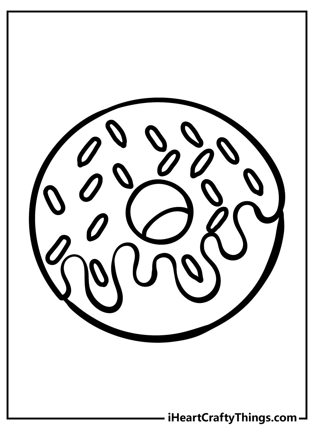 donut coloring pages
