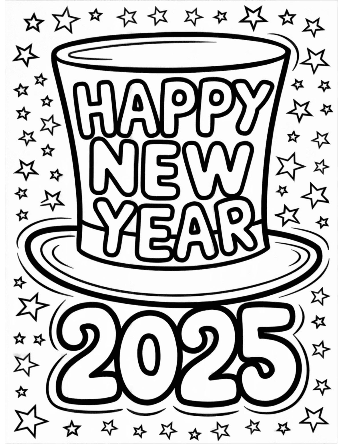 2025 coloring page 2025 coloring page