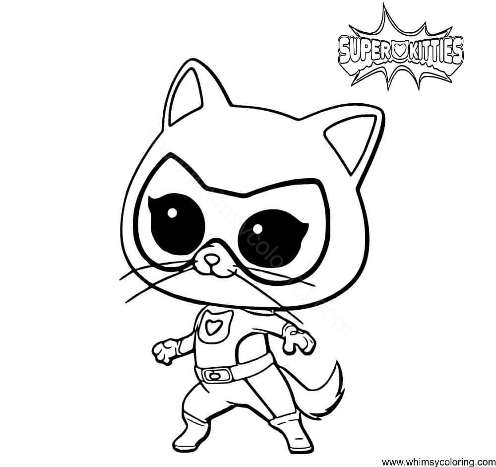 kitty coloring page