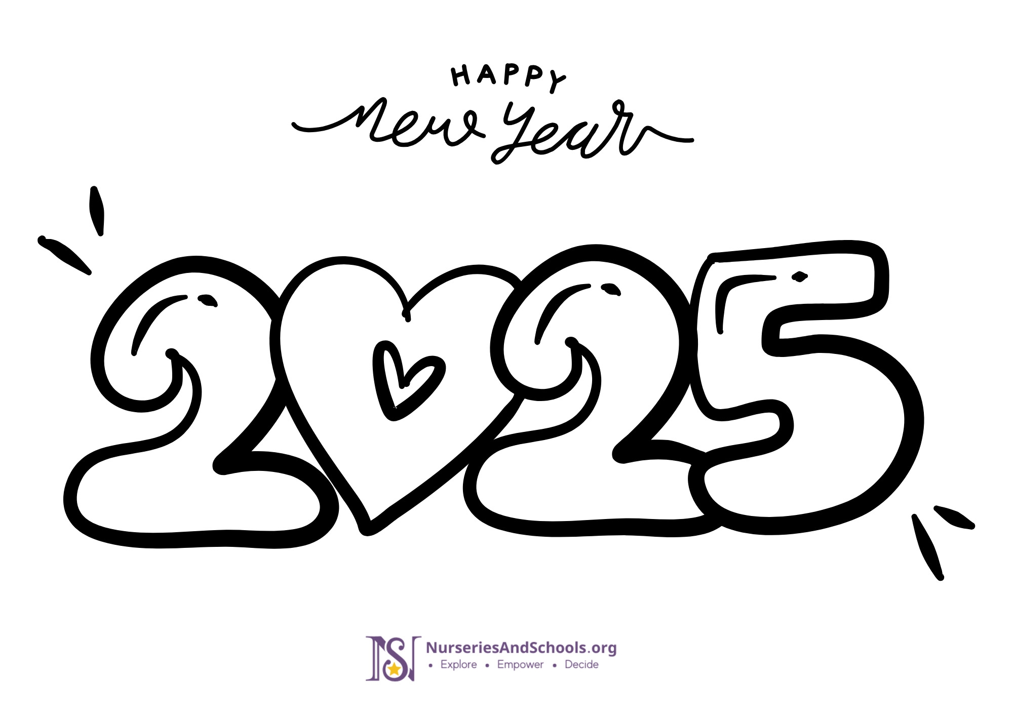 2025 Coloring Sheet Free Worksheet UK 2025 Coloring Sheet Free Worksheet UK