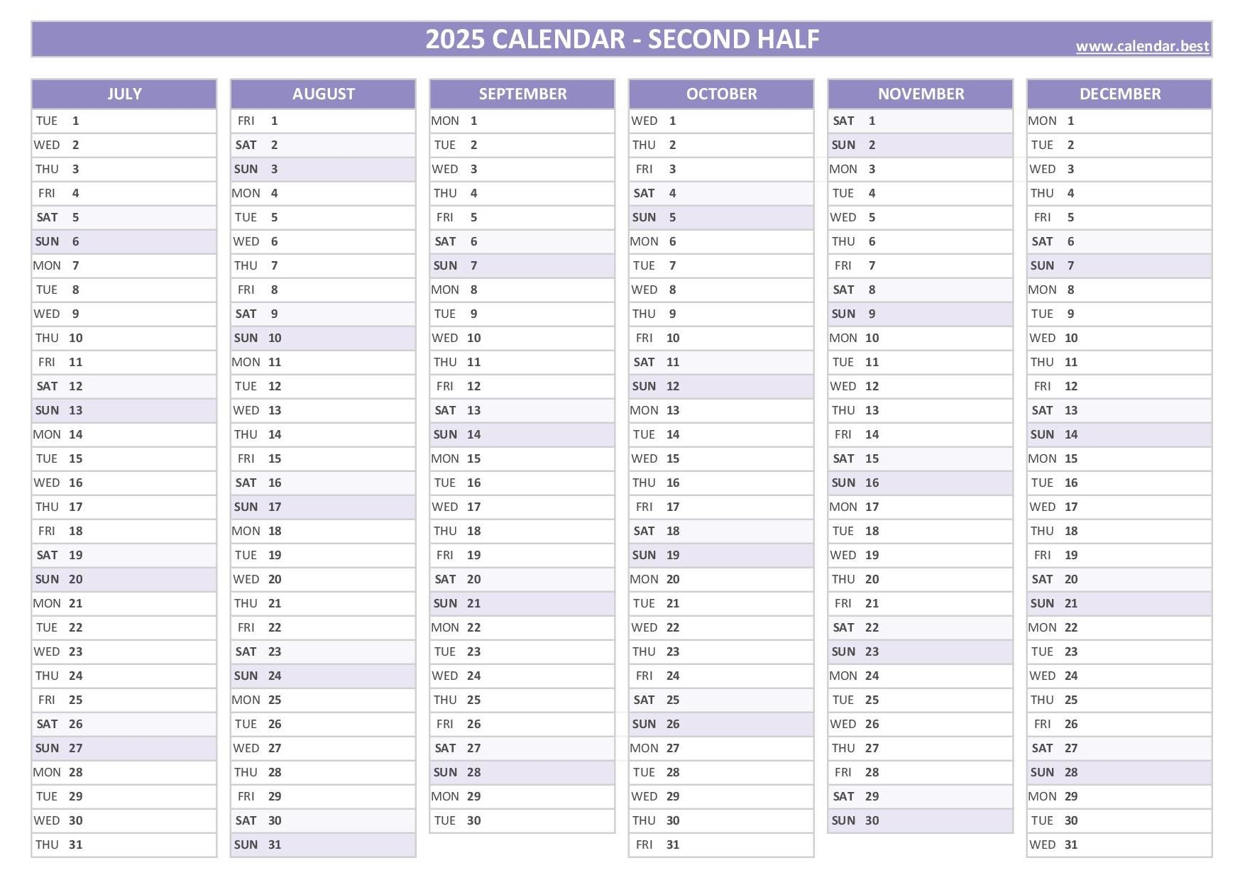 2025 planner printable