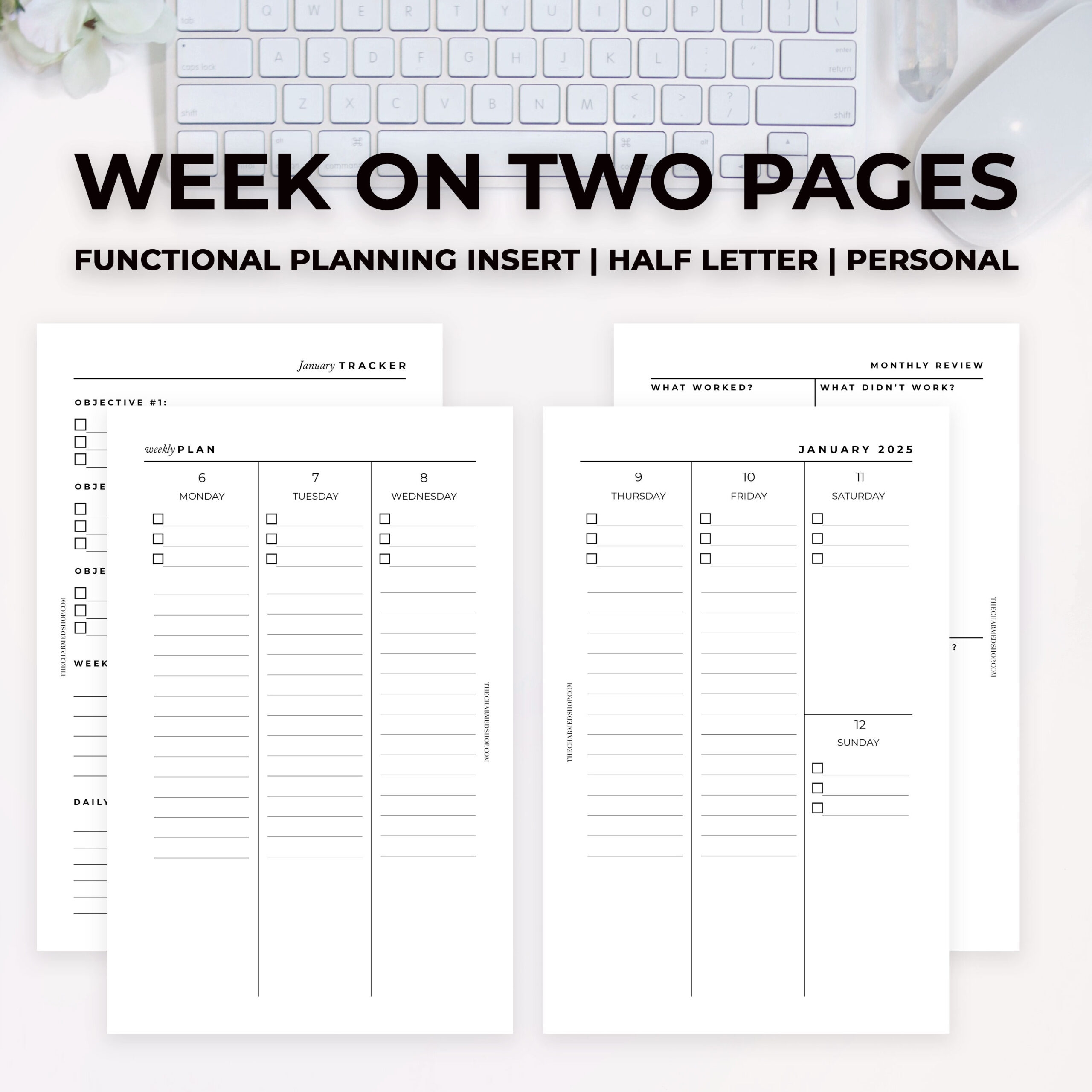printable vertical weekly planner