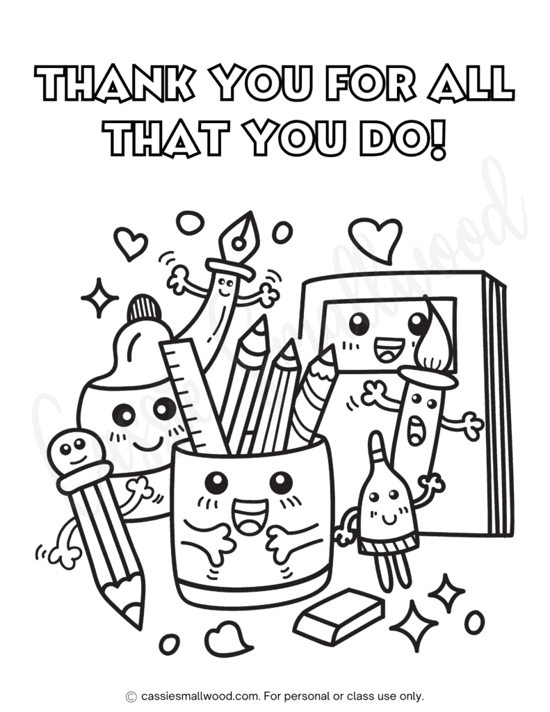 22 Cute Teacher Appreciation Coloring Pages And Cards Cassie Smallwood 22 Cute Teacher Appreciation Coloring Pages And Cards Cassie Smallwood