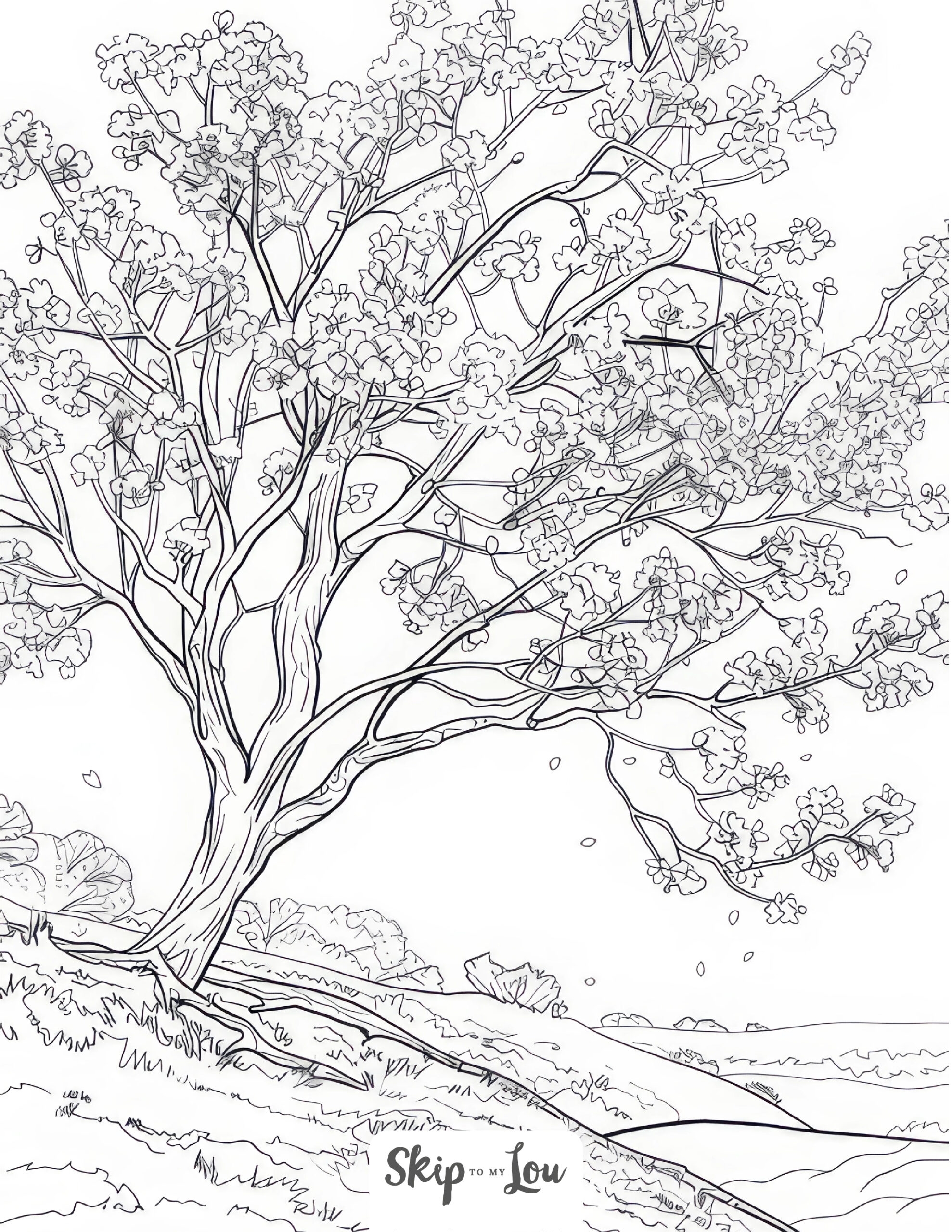 23 Towering Tree Coloring Pages Free Printables Skip To My Lou