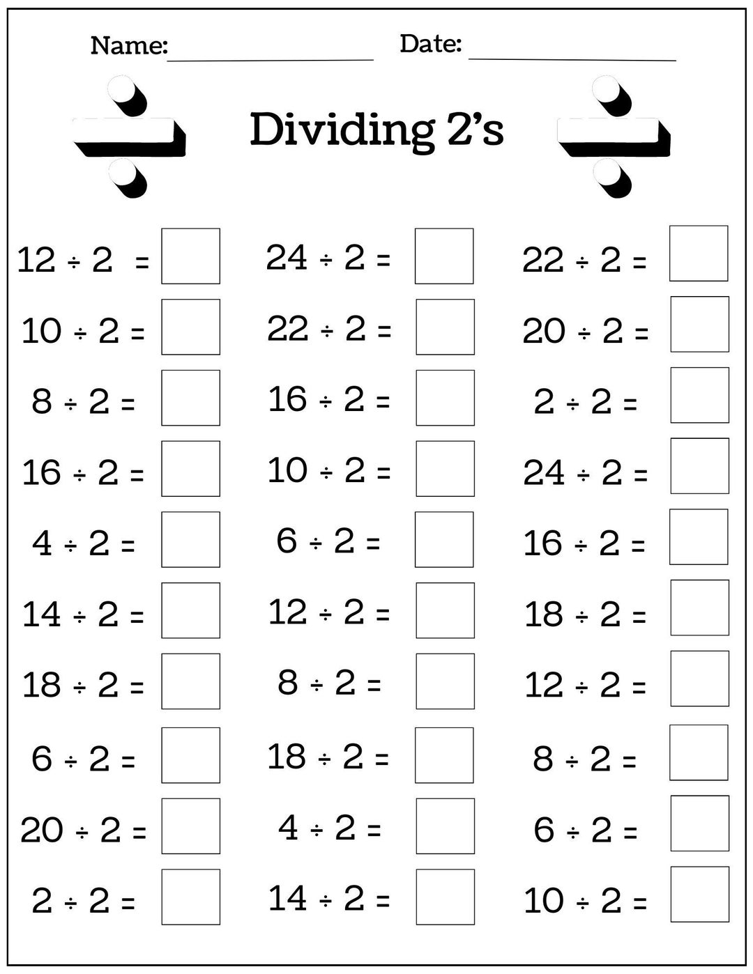 24 Printable Multiplication And Division Worksheets 1 12 Fill In The Blanks With Answer Pages Maths Drills Etsy Finland