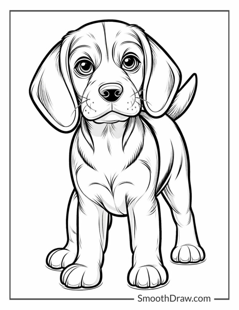25 Dog Coloring Pages Cute Puppies Cartoon Dogs