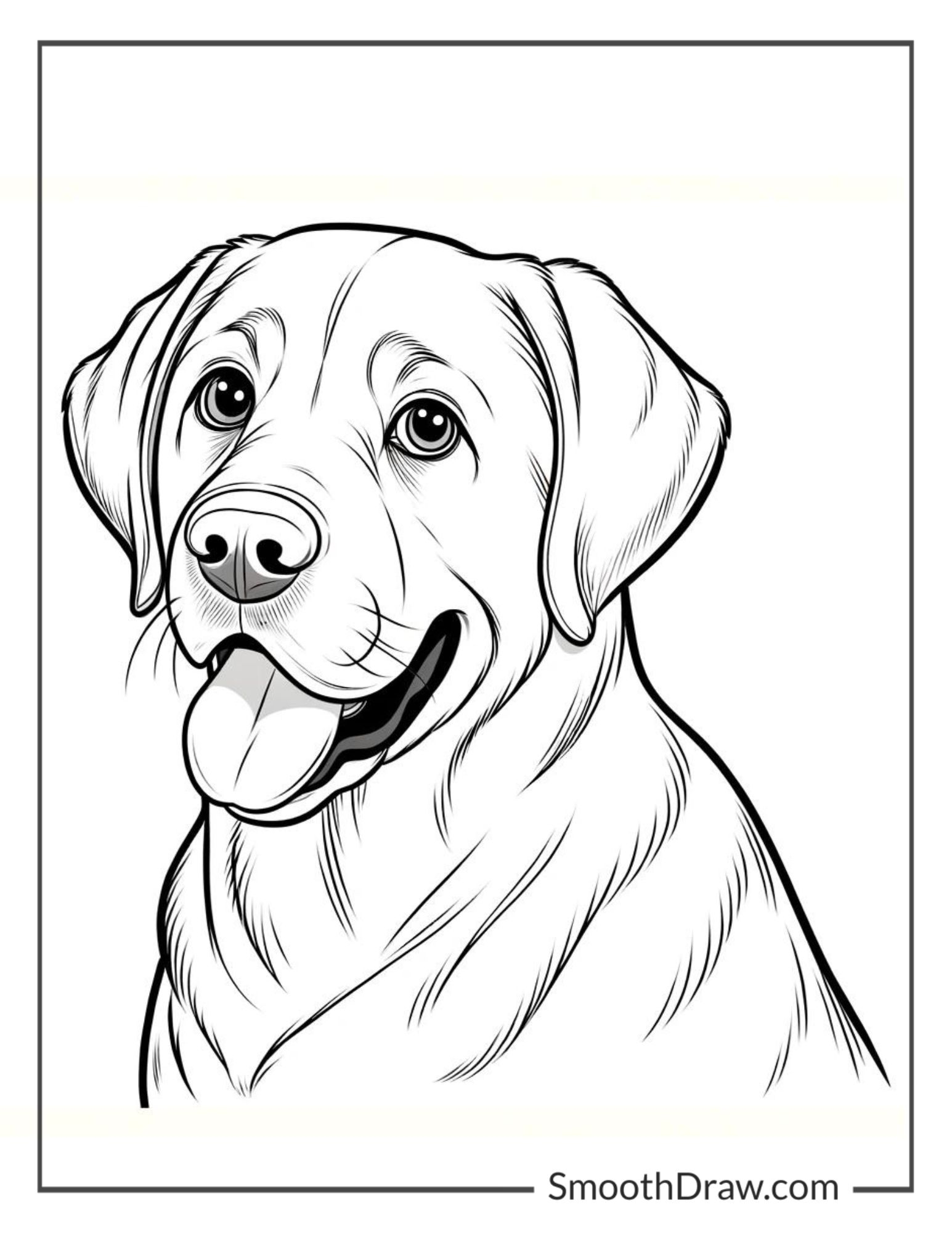 coloring page dog