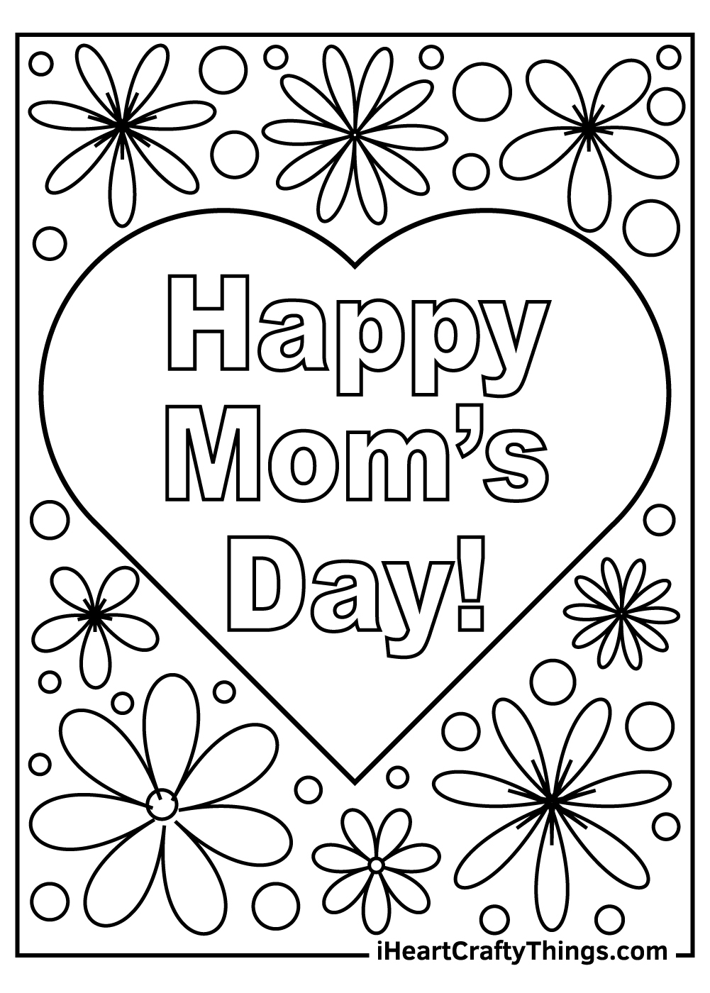 mothers day coloring page
