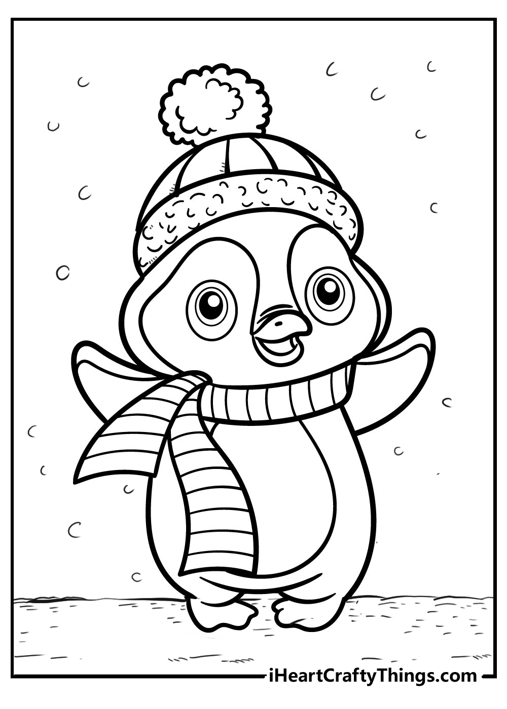 penguin coloring pages