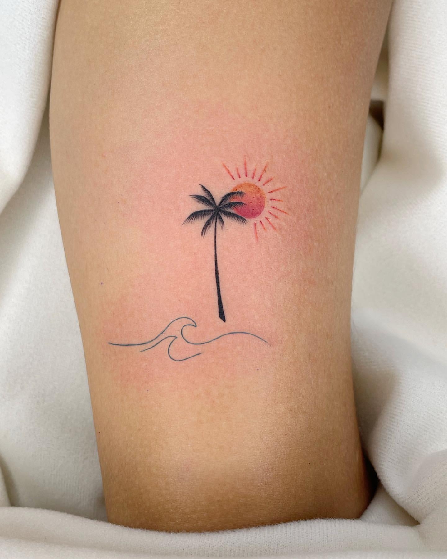 29 Calming And Beautiful Beach Tattoo Ideas In 2024