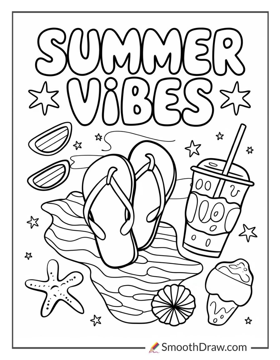 coloring sheets for summer