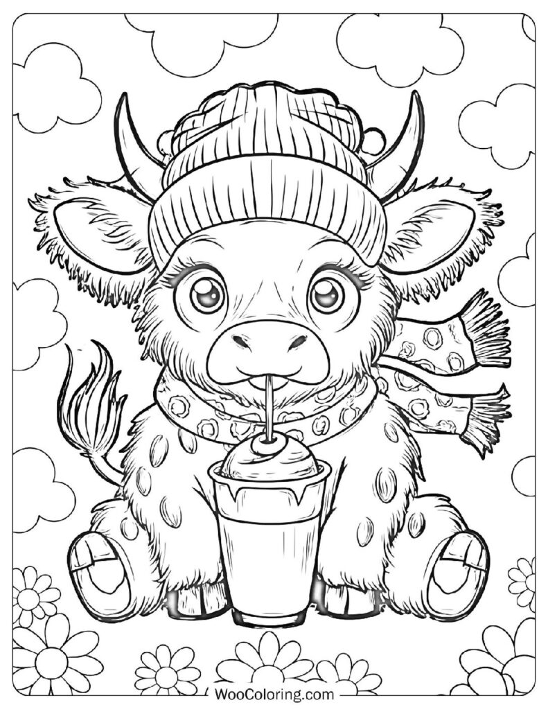 cow coloring page