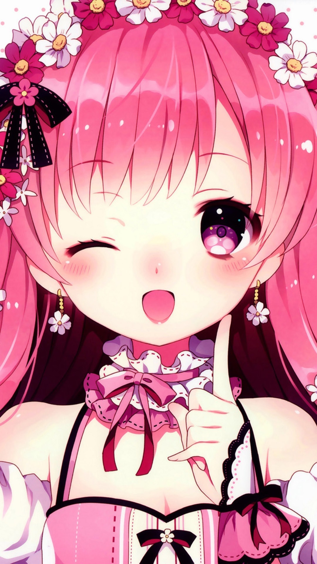  40 Anime Cute Girl Wallpapers WallpaperSafari