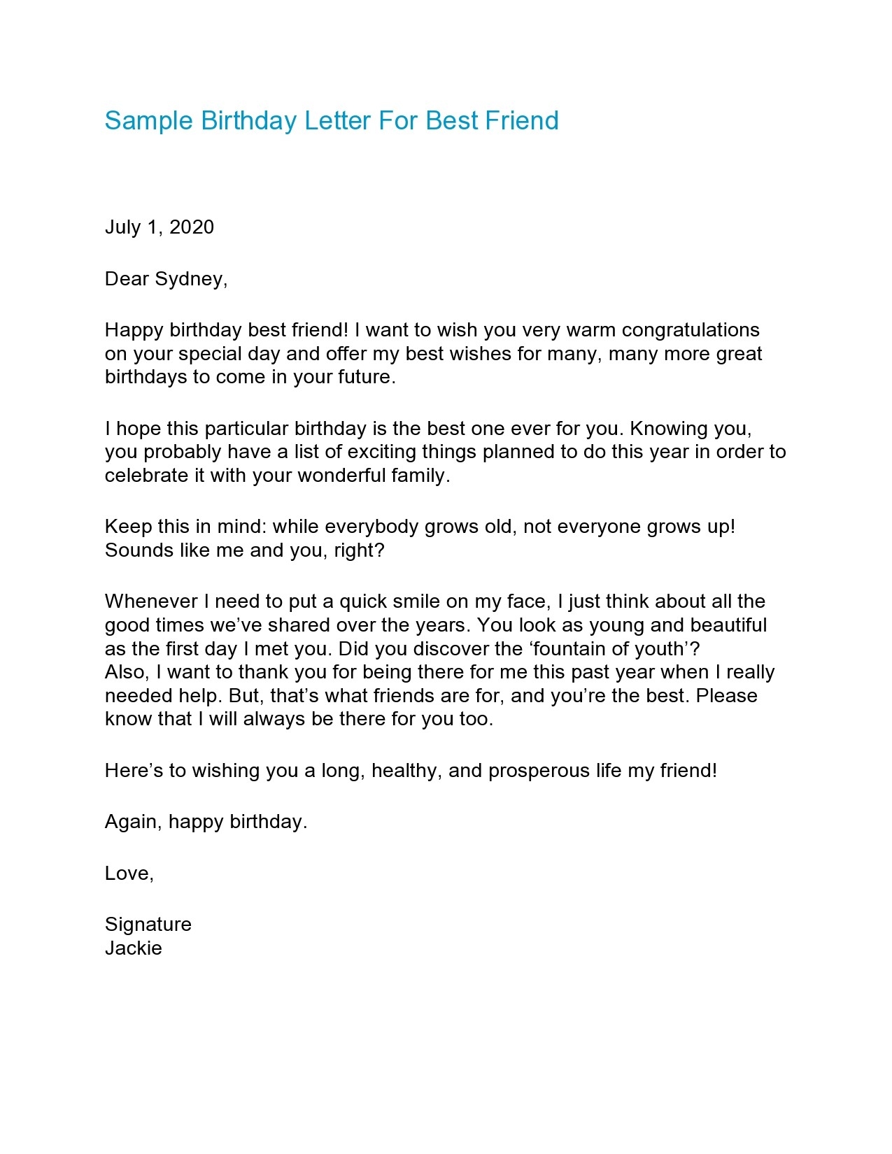 40 Best Happy Birthday Letters for Husband Mom Friend Etc 