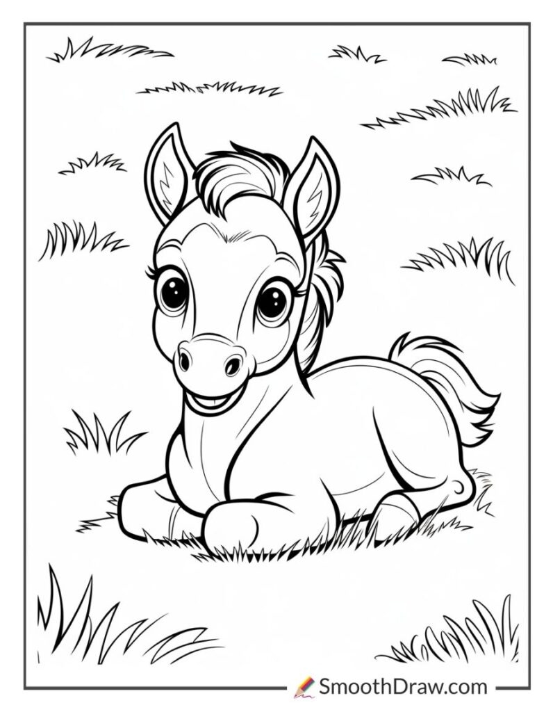 44 Horse Coloring Pages Smooth Draw