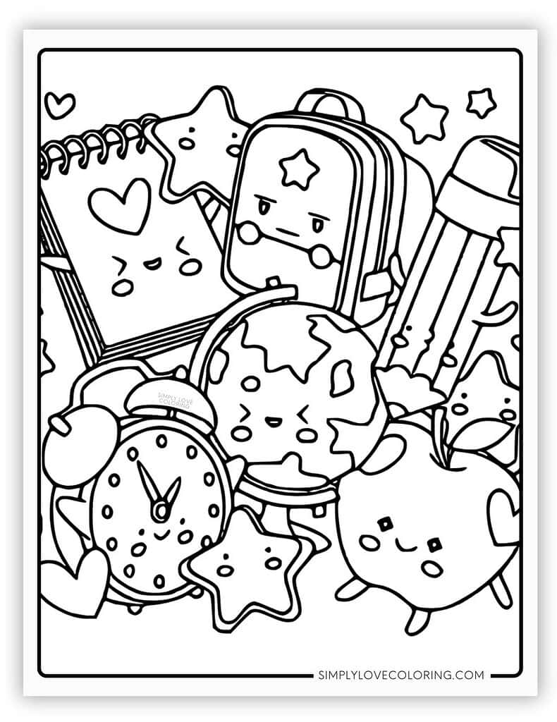 kawaii coloring pages printable