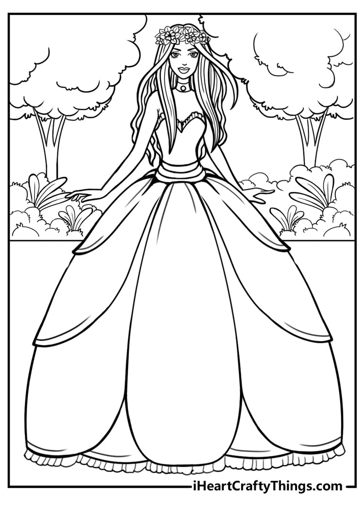 printable princess coloring pages