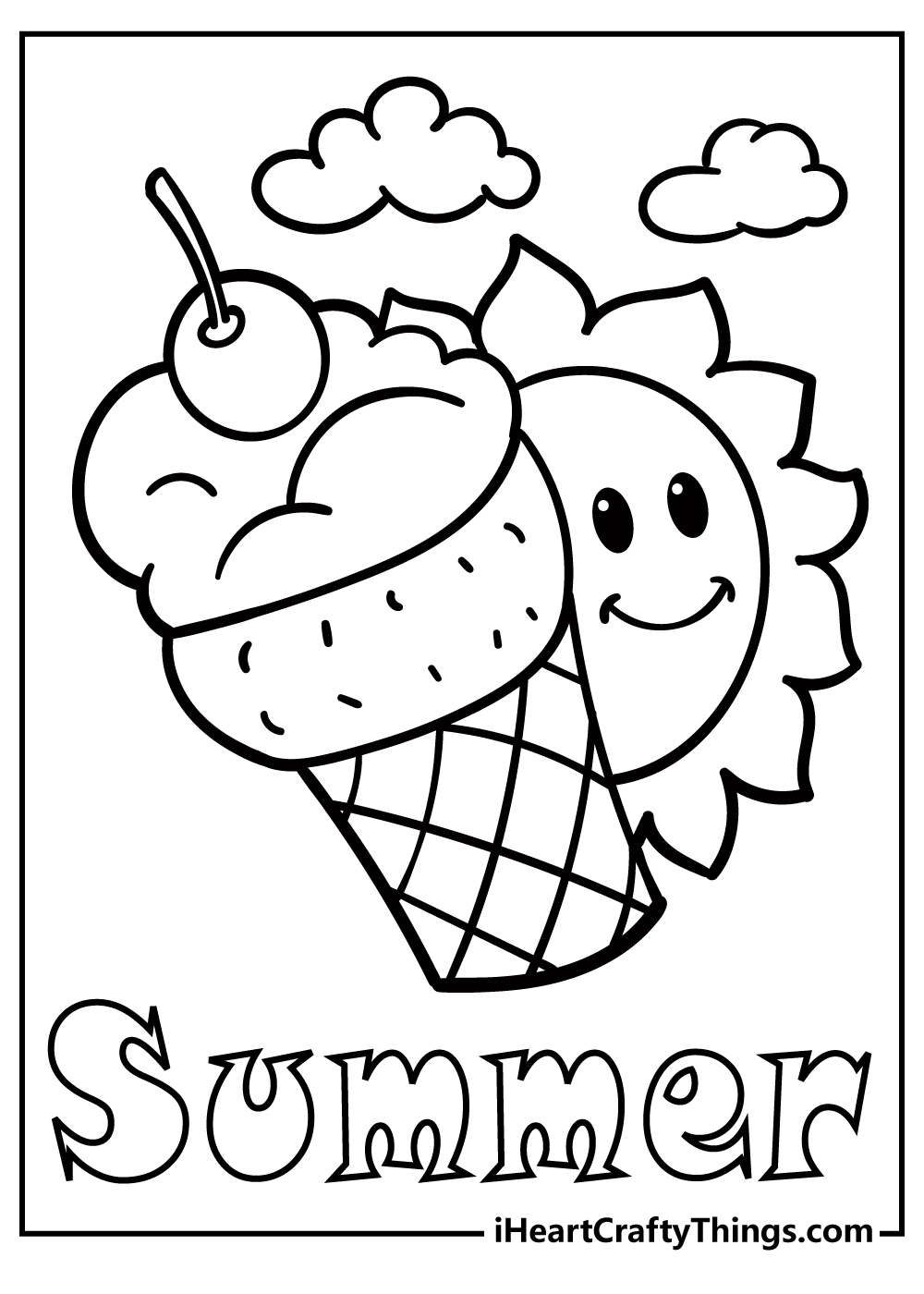 free summer coloring sheets free summer coloring sheets