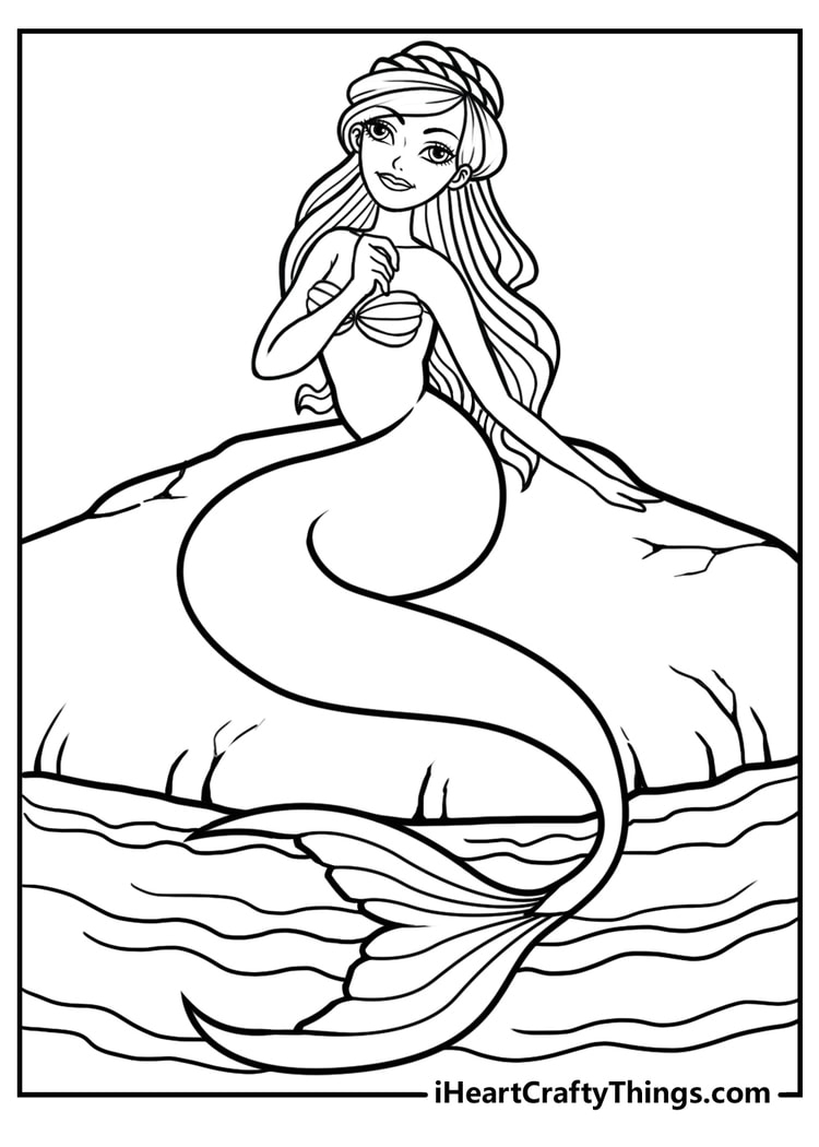 50 Mermaid Coloring Pages Free To Download PDF Printables 50 Mermaid Coloring Pages Free To Download PDF Printables