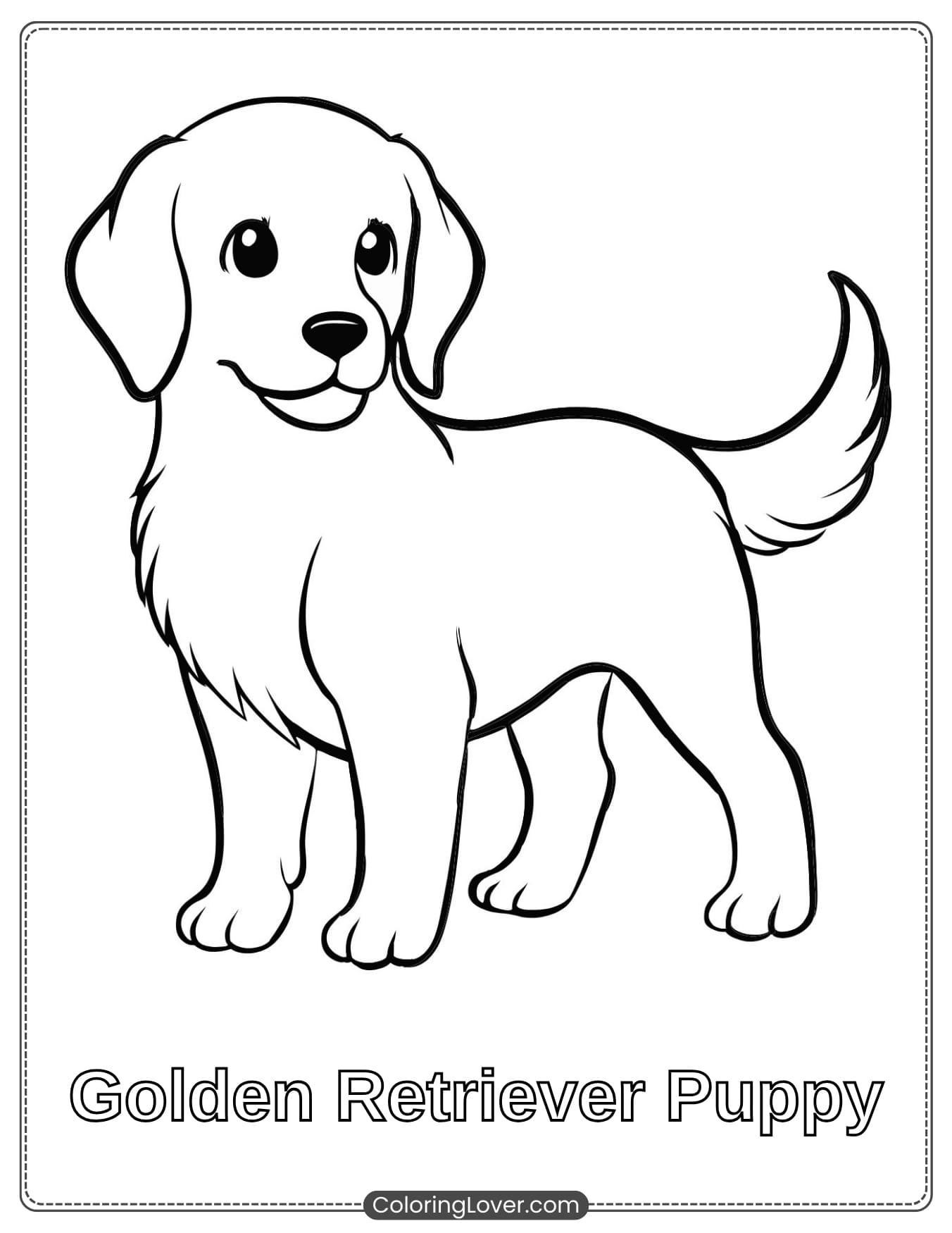 free coloring dog pages