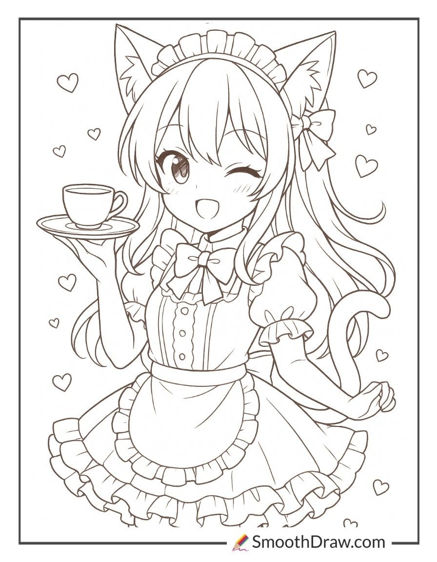 52 Anime Coloring Pages Smooth Draw