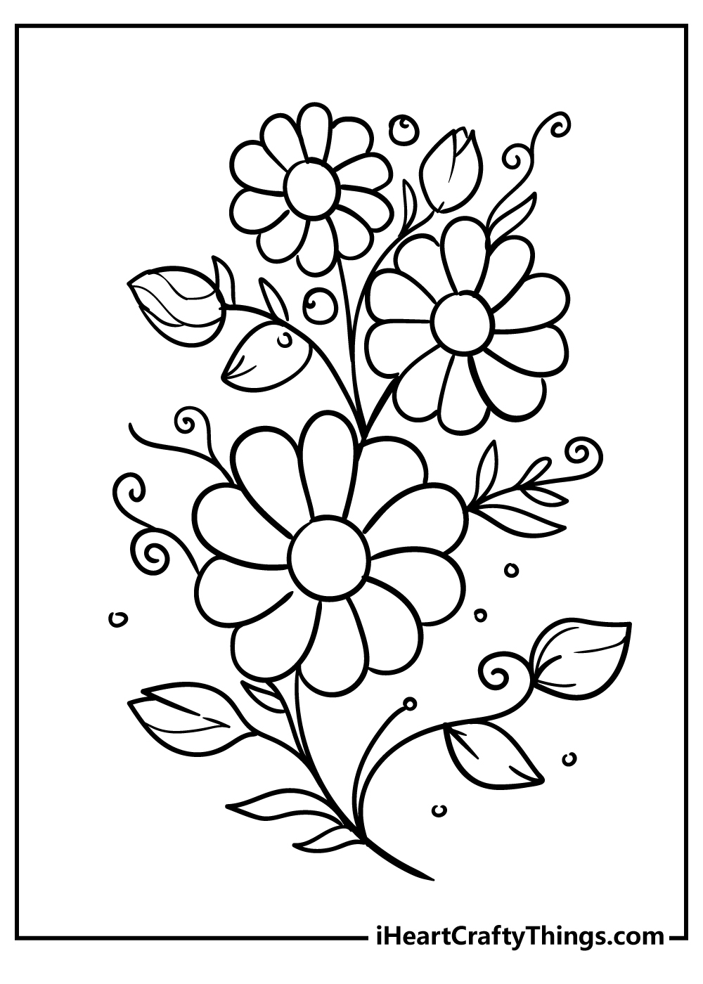 52 Flower Coloring Pages Easy Free Printable PDFs For Kids 52 Flower Coloring Pages Easy Free Printable PDFs For Kids