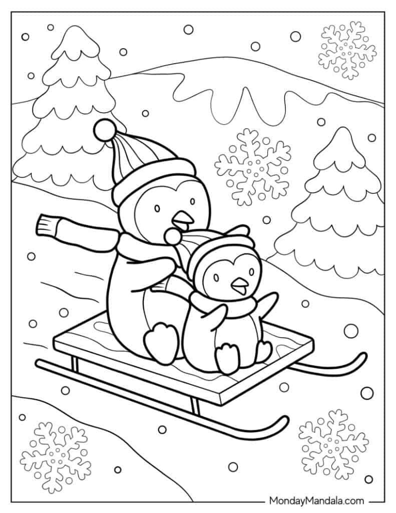 60 Winter Coloring Pages Free PDF Printables 60 Winter Coloring Pages Free PDF Printables