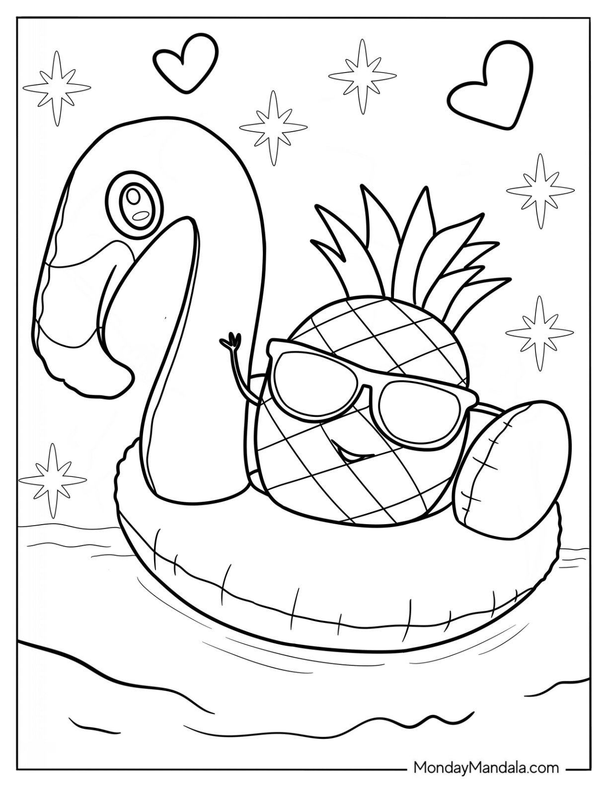 summer coloring worksheets