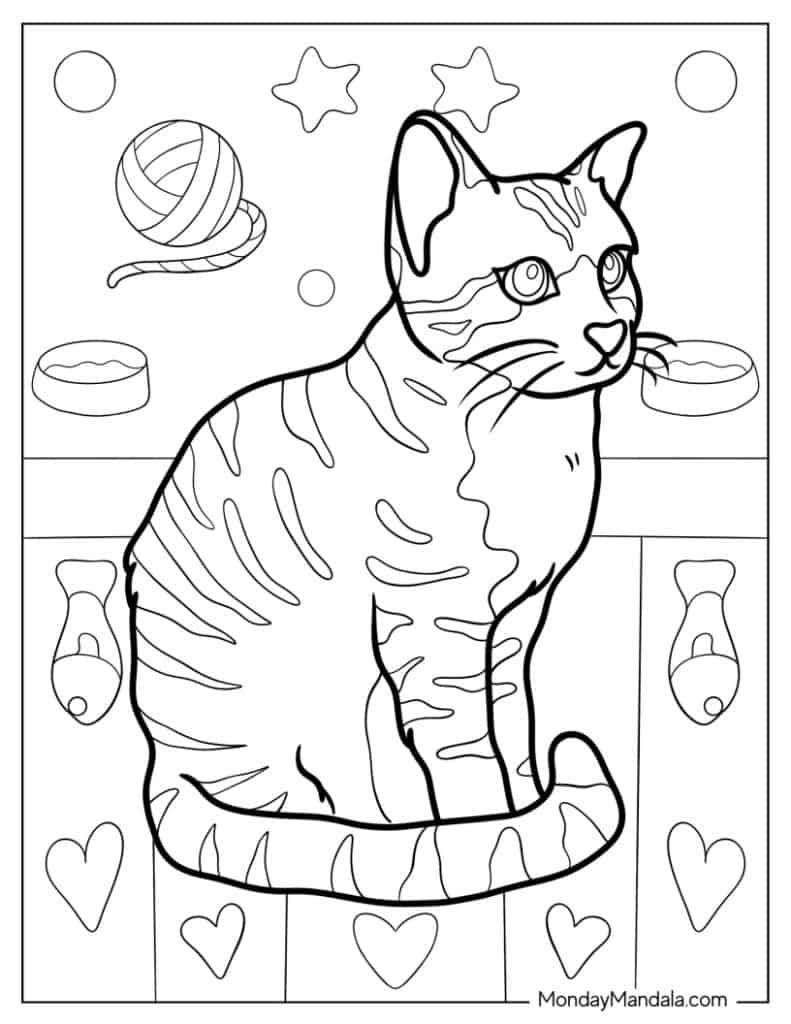69 Cat Coloring Pages Free PDF Printables 69 Cat Coloring Pages Free PDF Printables