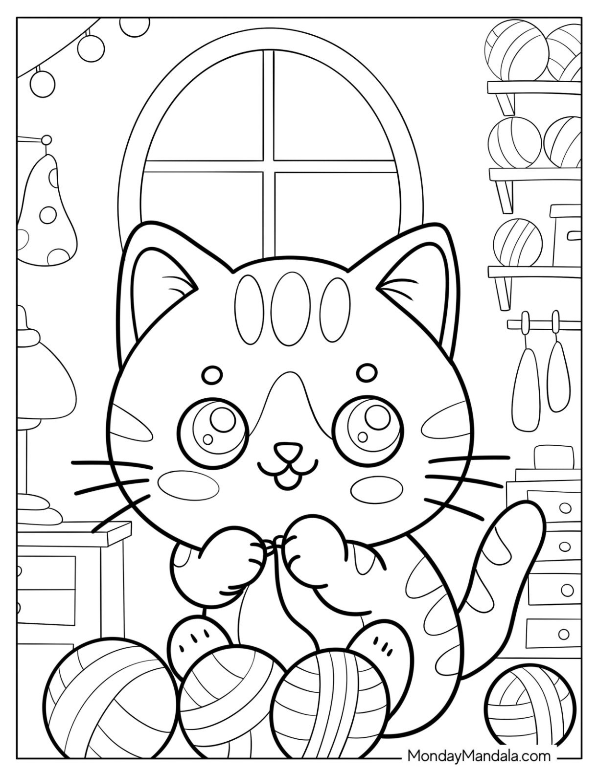 colouring sheets cats
