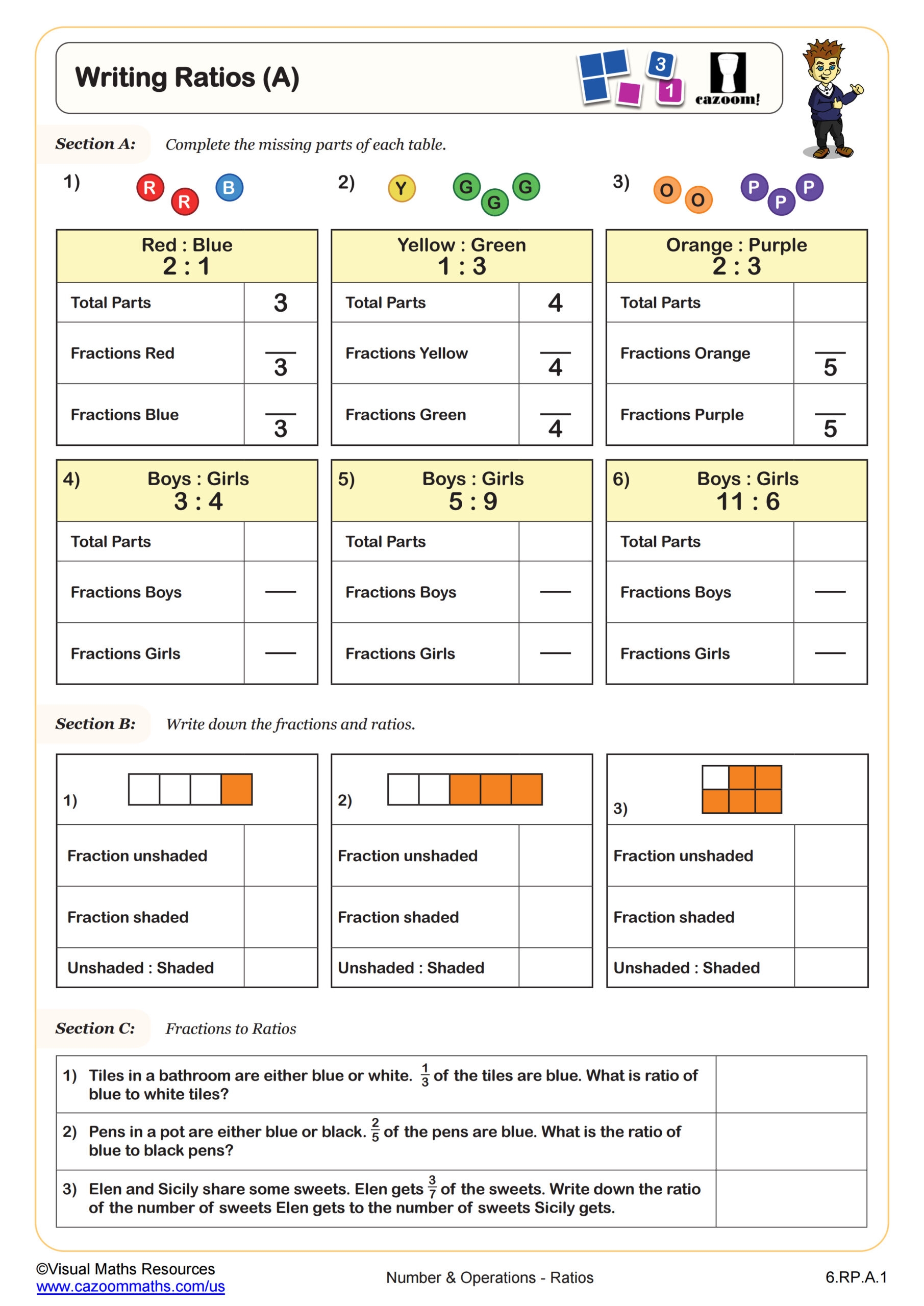 free printable 6th grade worksheets all subjects