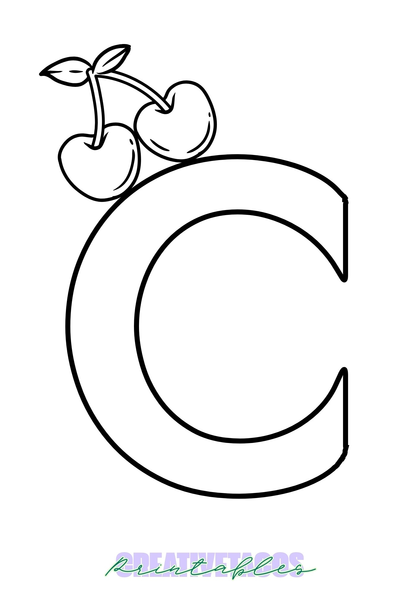 c bubble letter