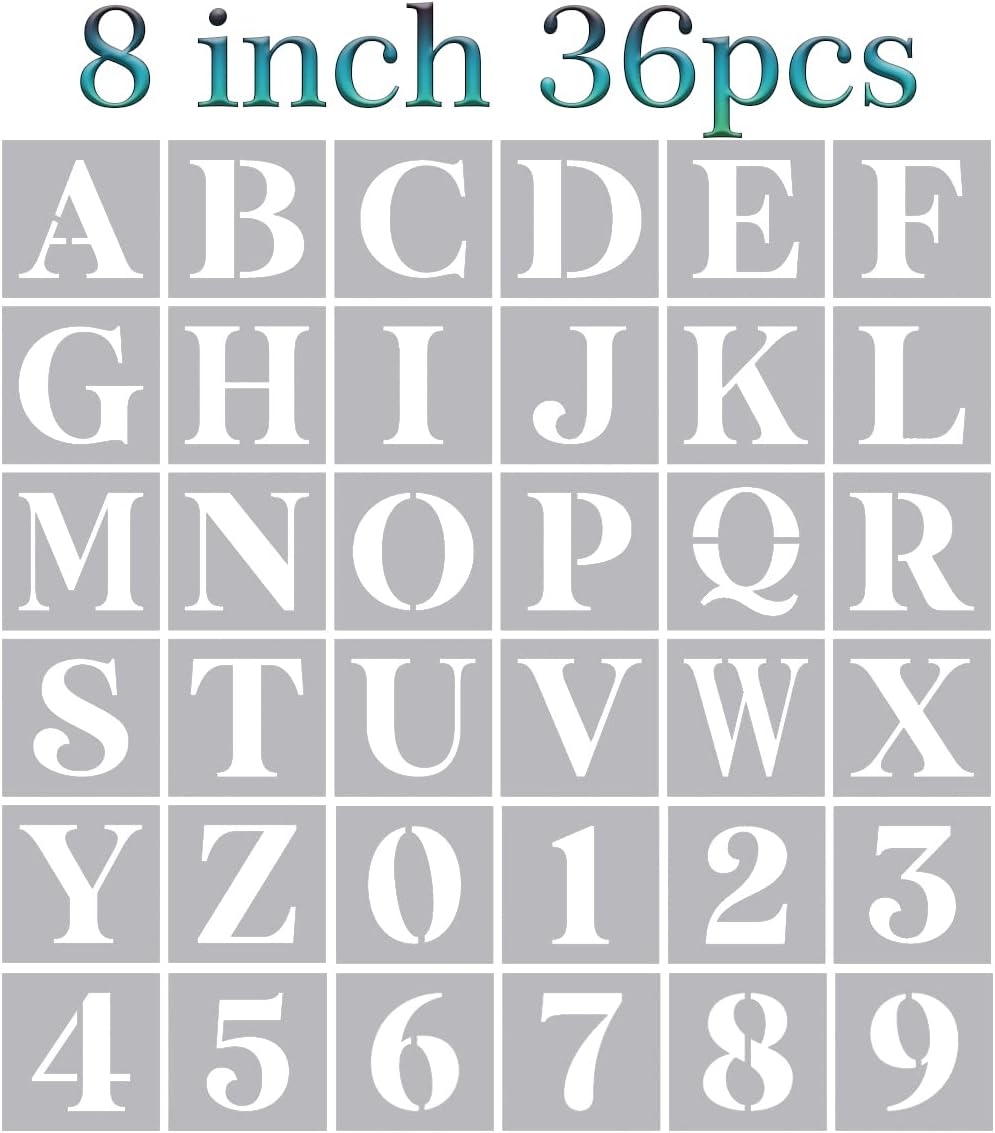 large letter stencils