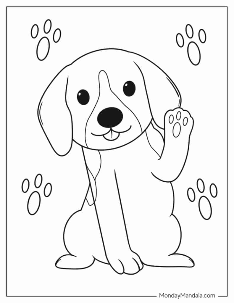 printable dog coloring sheets
