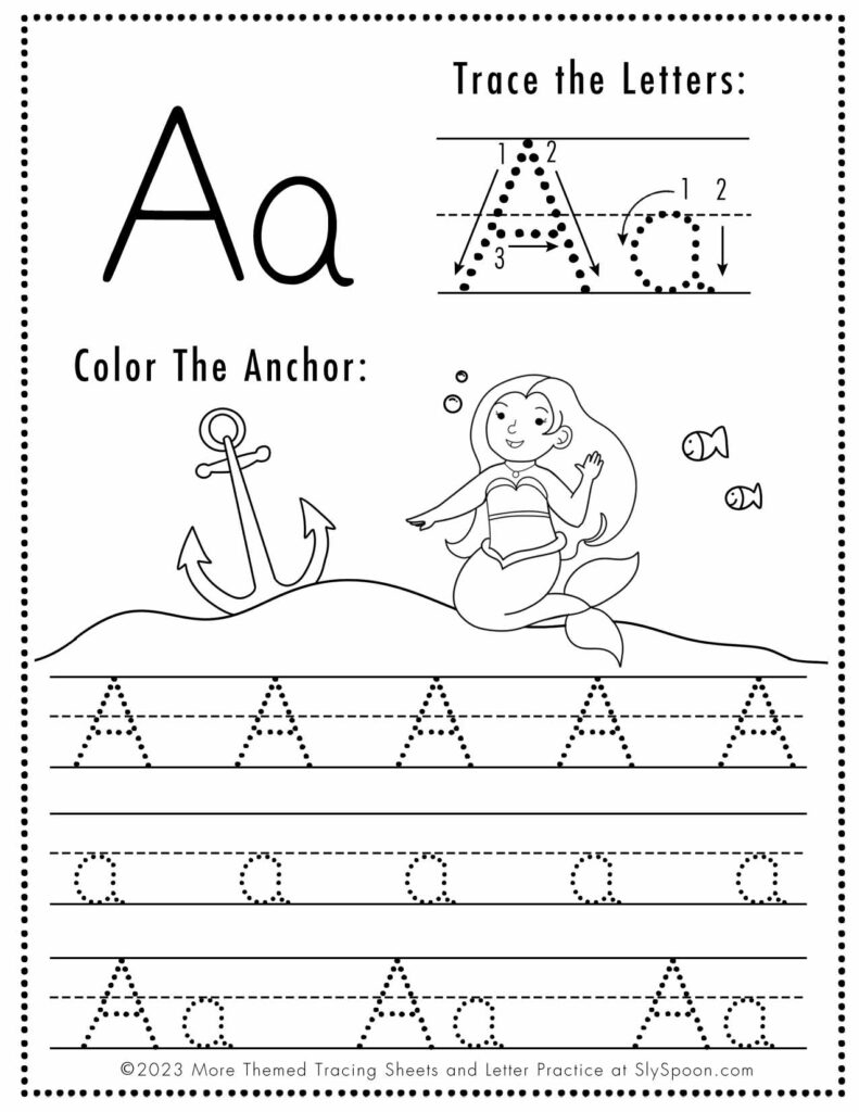 free printable alphabet tracing worksheets