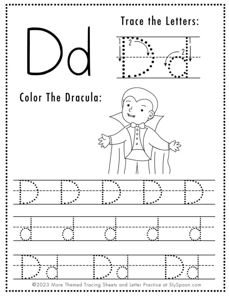 ABC Tracing Worksheets Sly Spoon