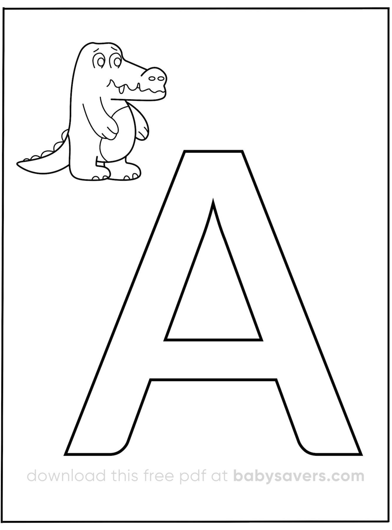 alphabet letters coloring pages