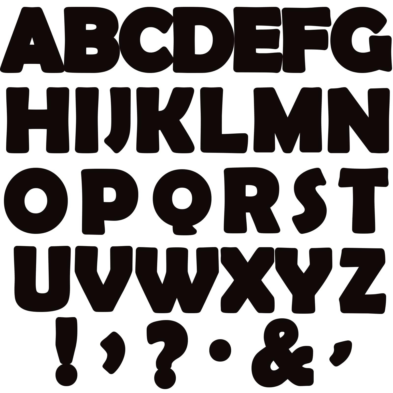 Amazon 150 PCS Large 6 Bulletin Board Letters Set Black Classroom Alphabet Cutout Letter For Bulletin Board Display Home School A Great Helper To Inspire Students Learning Interest Office Products