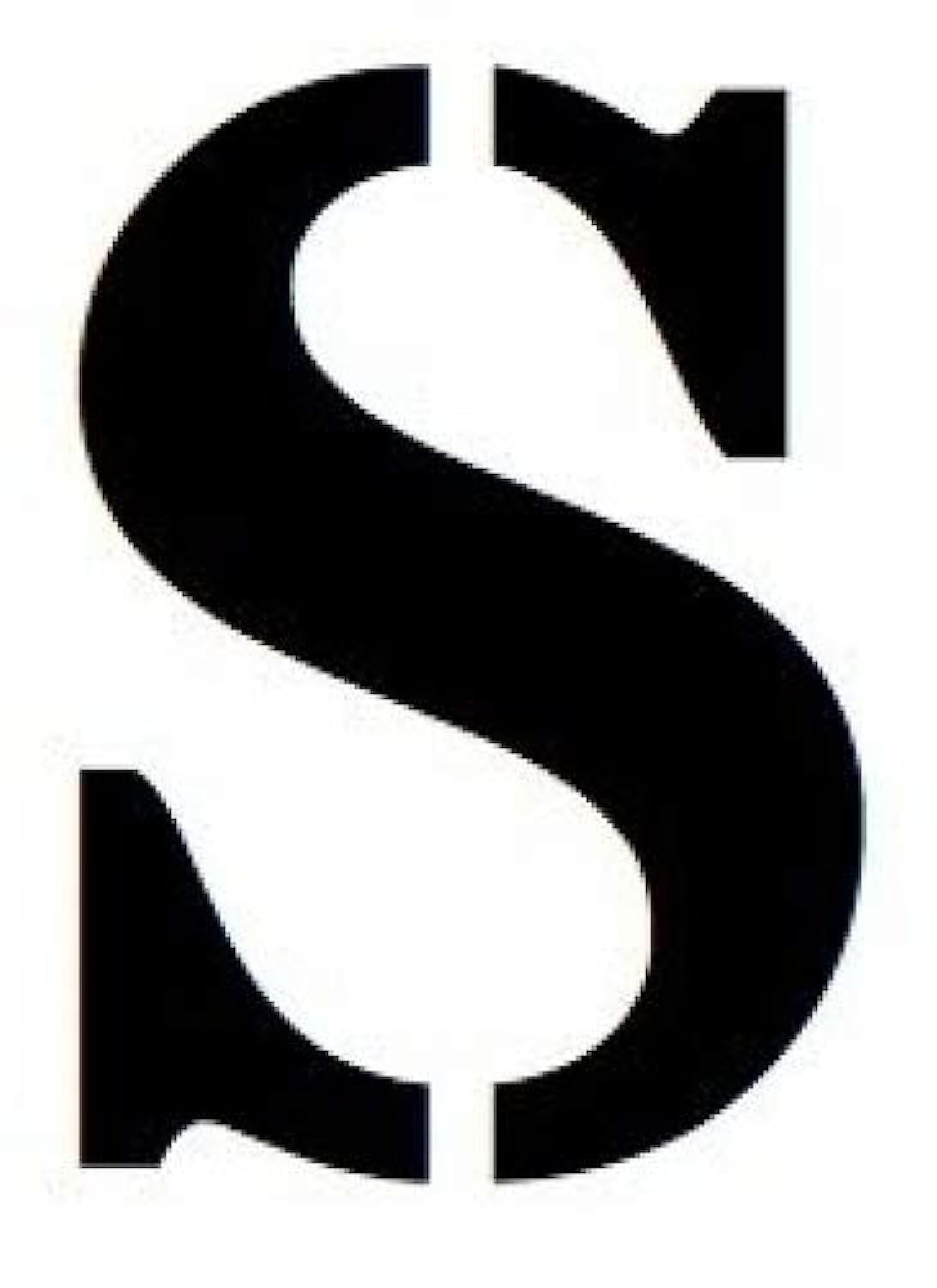 Amazon 5x7 Large Letter Stencil From 4 Ply Mat Board Stardos Font Letter S
