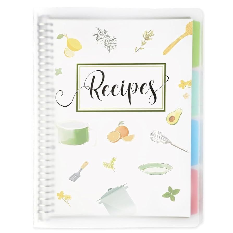Amazon 8 5 X 11 Recipe Book To Write In Your Own Recipes Personal Blank Recipe Notebook Binder Removable Hardcover Empty Recipe Journal Cookbook Binder With 8 Dividers And 24 Tabs Hold Up